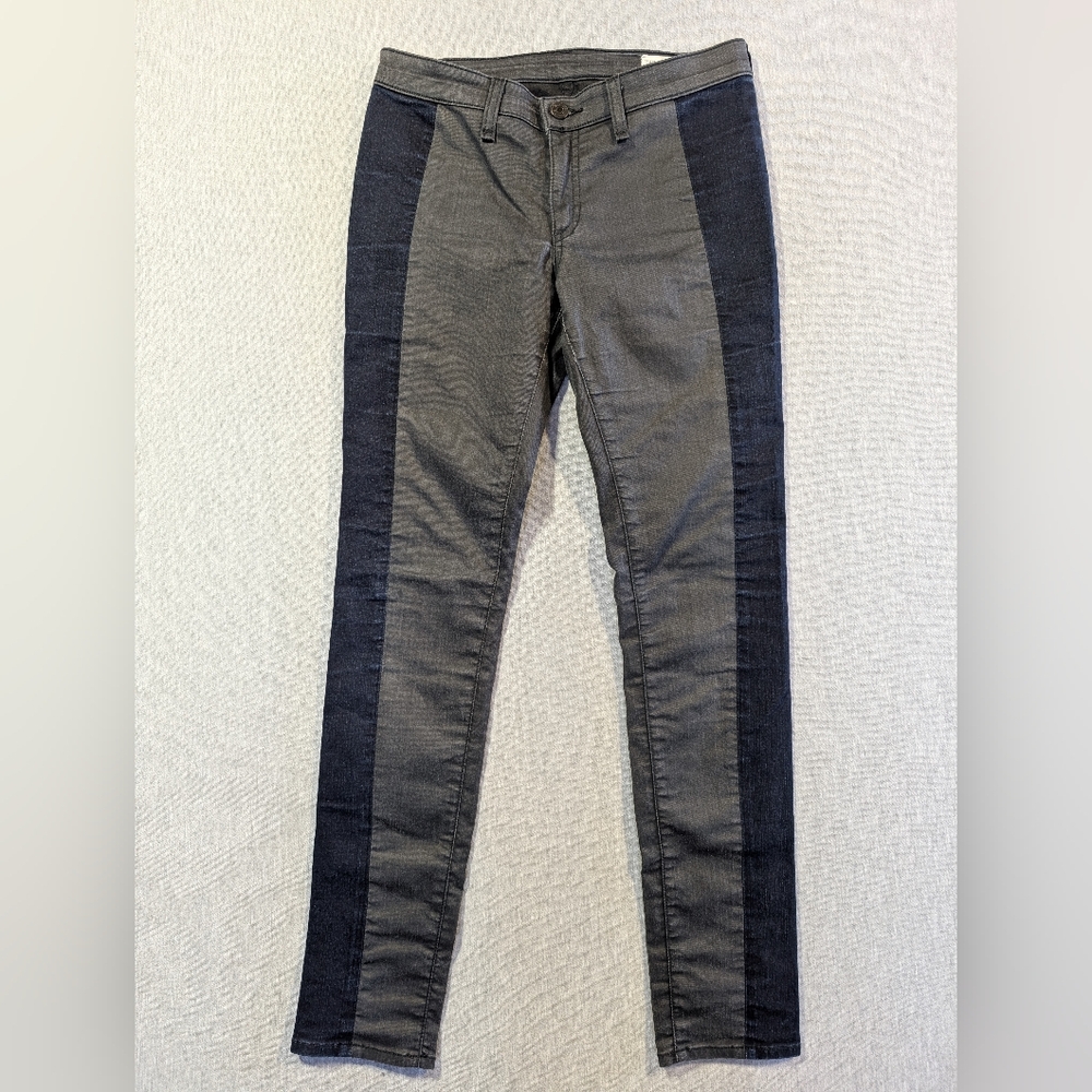 Rag & Bone Split Skinny Jeans Women's 27 Gray Blue